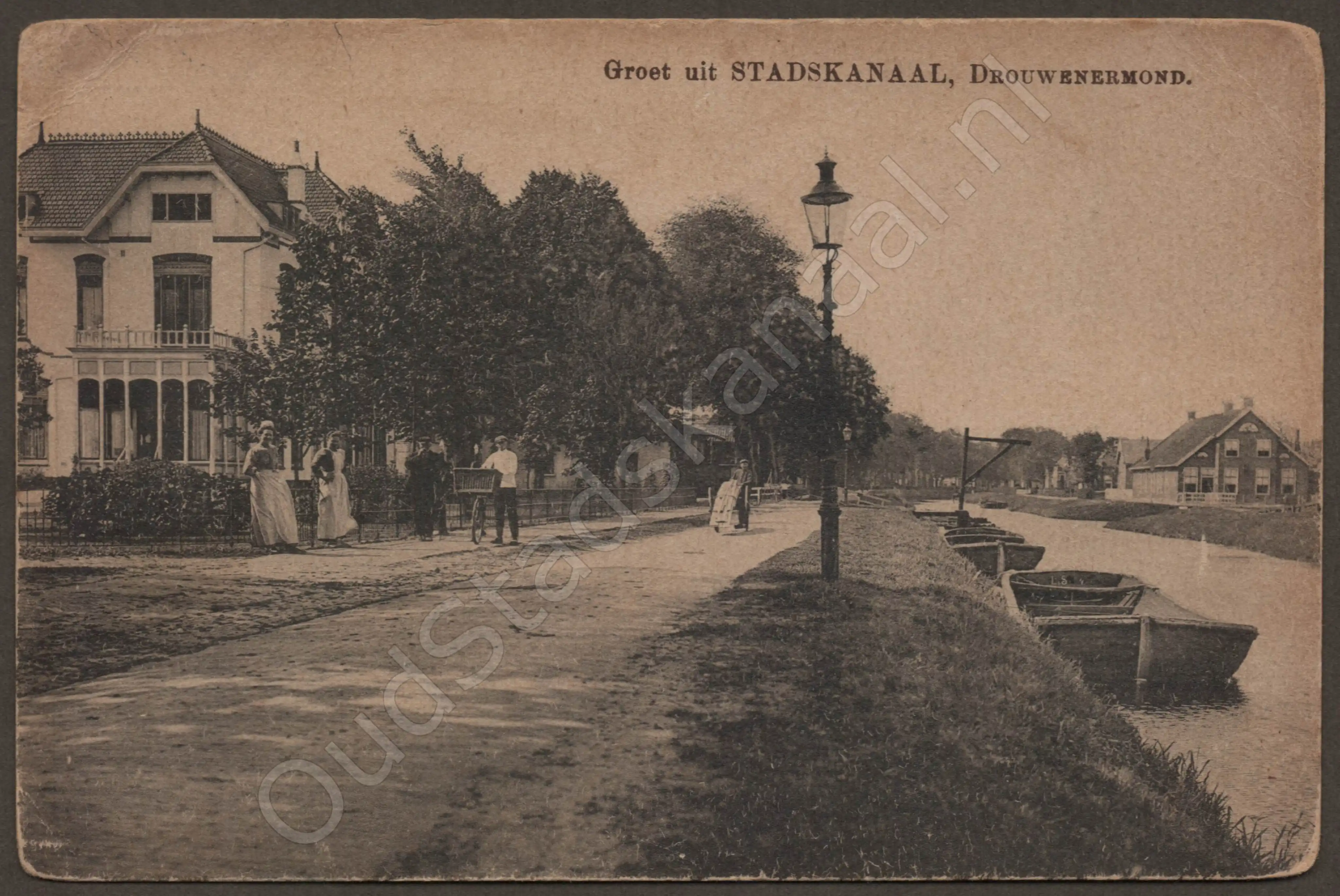<span id='curid'>1362</span>~Groet uit STADSKANAAL, Drouwenermond (&plusmn;1913)