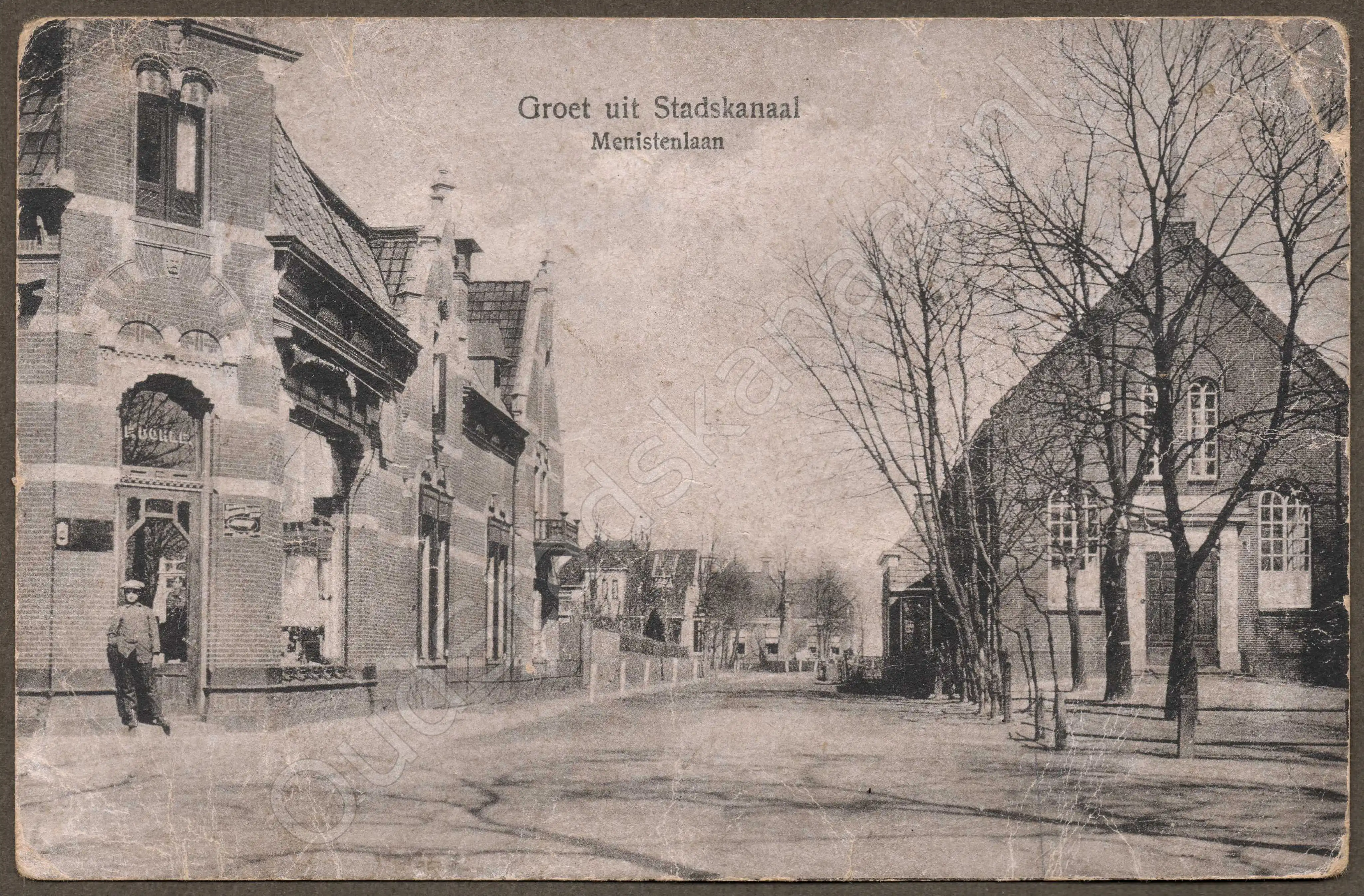 <span id='curid'>1364</span>~Groet uit Stadskanaal - Menistenlaan (&plusmn;1919)