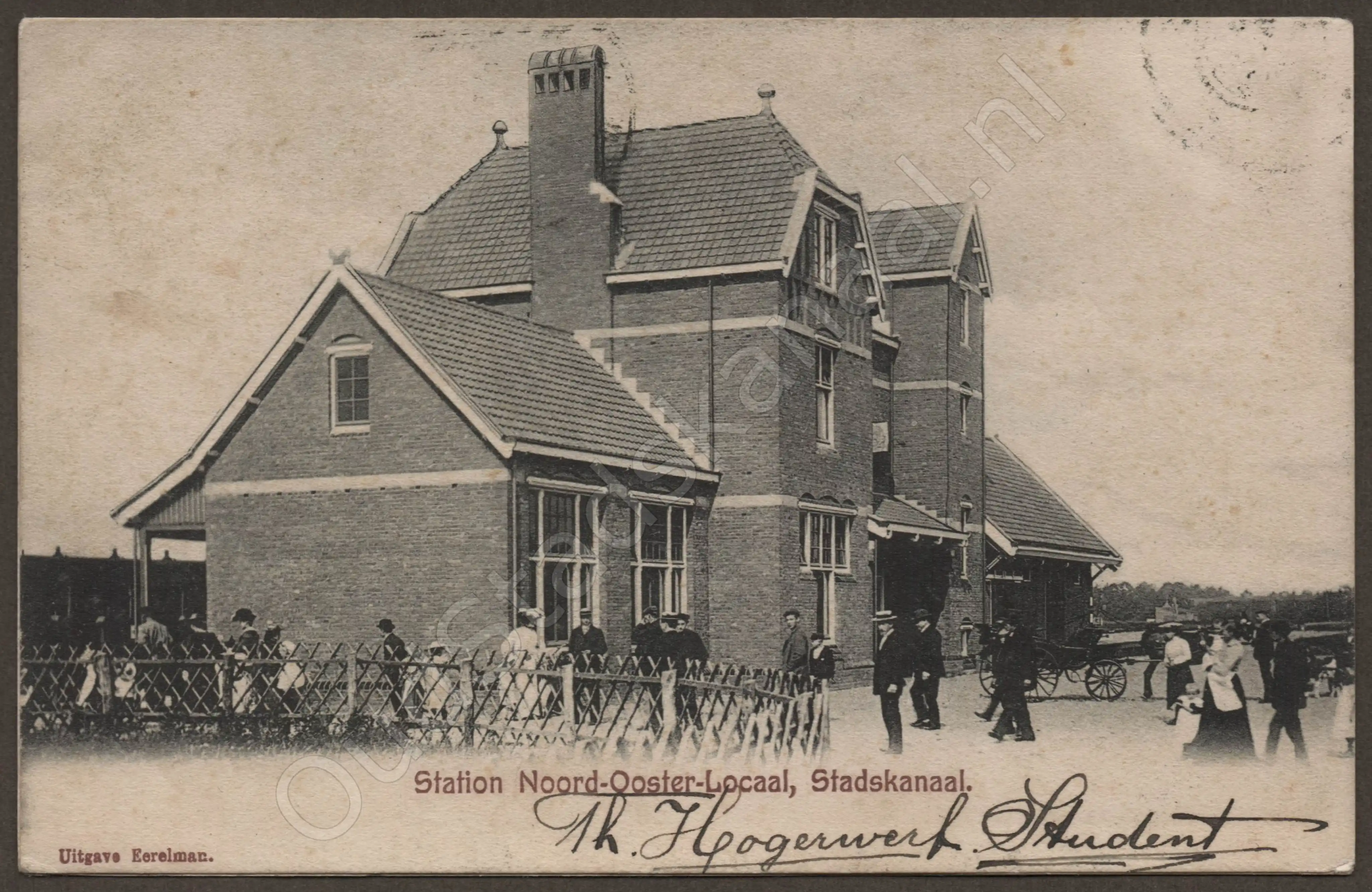 <span id='curid'>1577</span>~Station Noord-Ooster-Locaal, Stadskanaal. (&plusmn;1905)