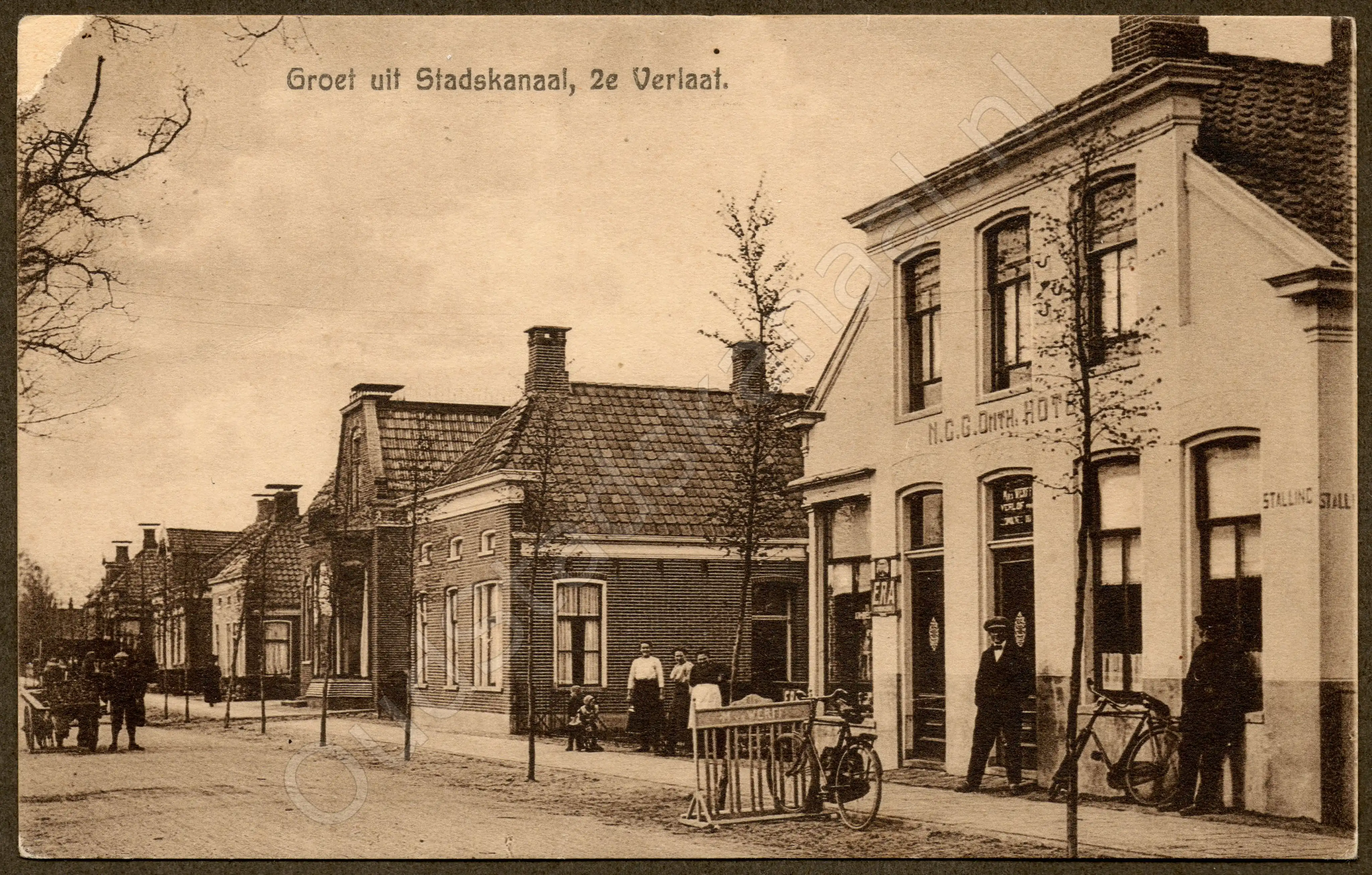 <span id='curid'>1741</span>~Groet uit Stadskanaal, 2e Verlaat. (&plusmn;1919)