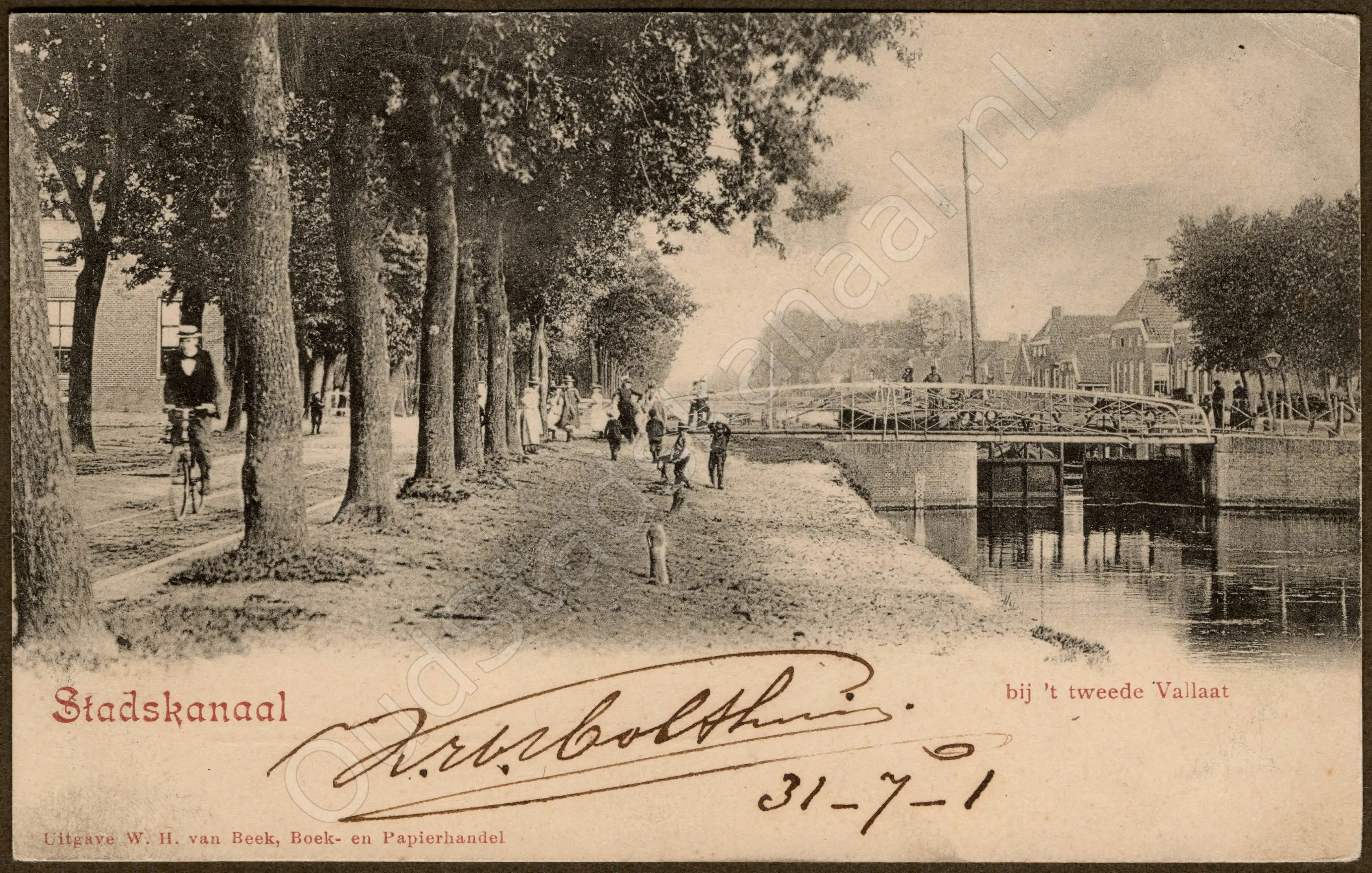 <span id='curid'>1946</span>~Stadskanaal - bij `t tweede Vallaat (&plusmn;1900)