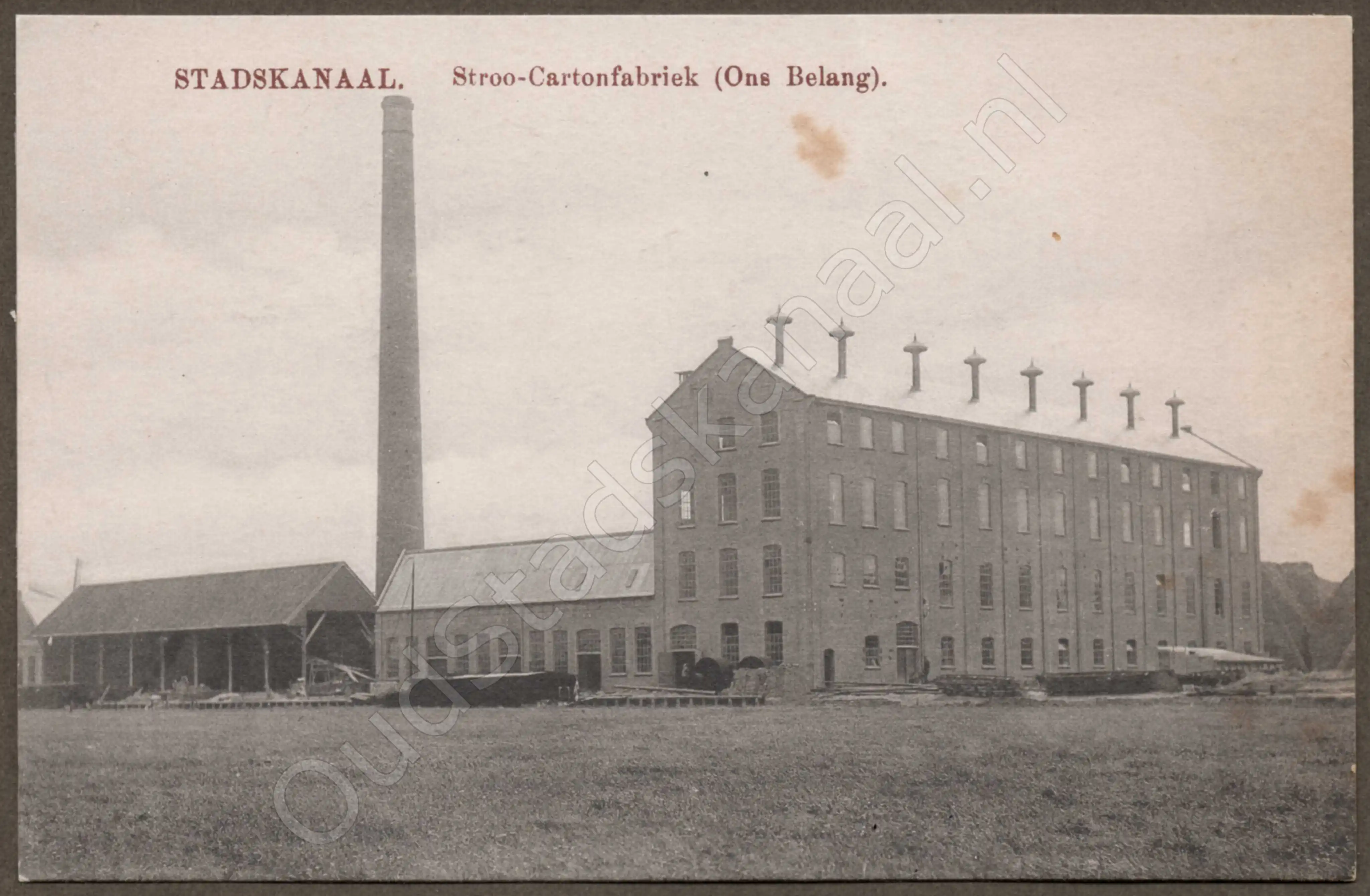 <span id='curid'>2060</span>~STADSKANAAL. Stroo-Cartonfabriek (Ons Belang). (&plusmn;1911)