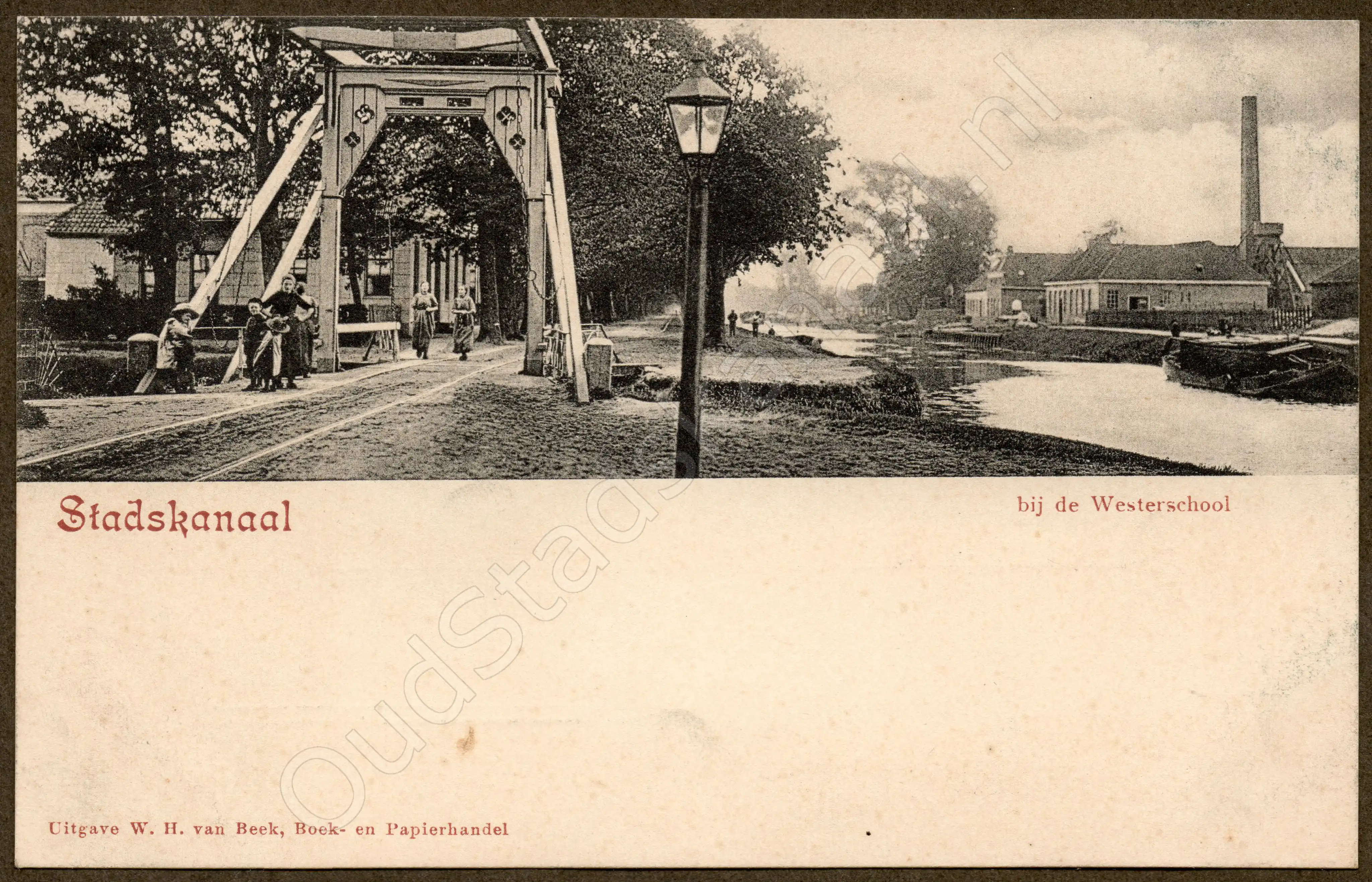 <span id='curid'>2641</span>~Stadskanaal - bij de Westerschool (&plusmn;1901)