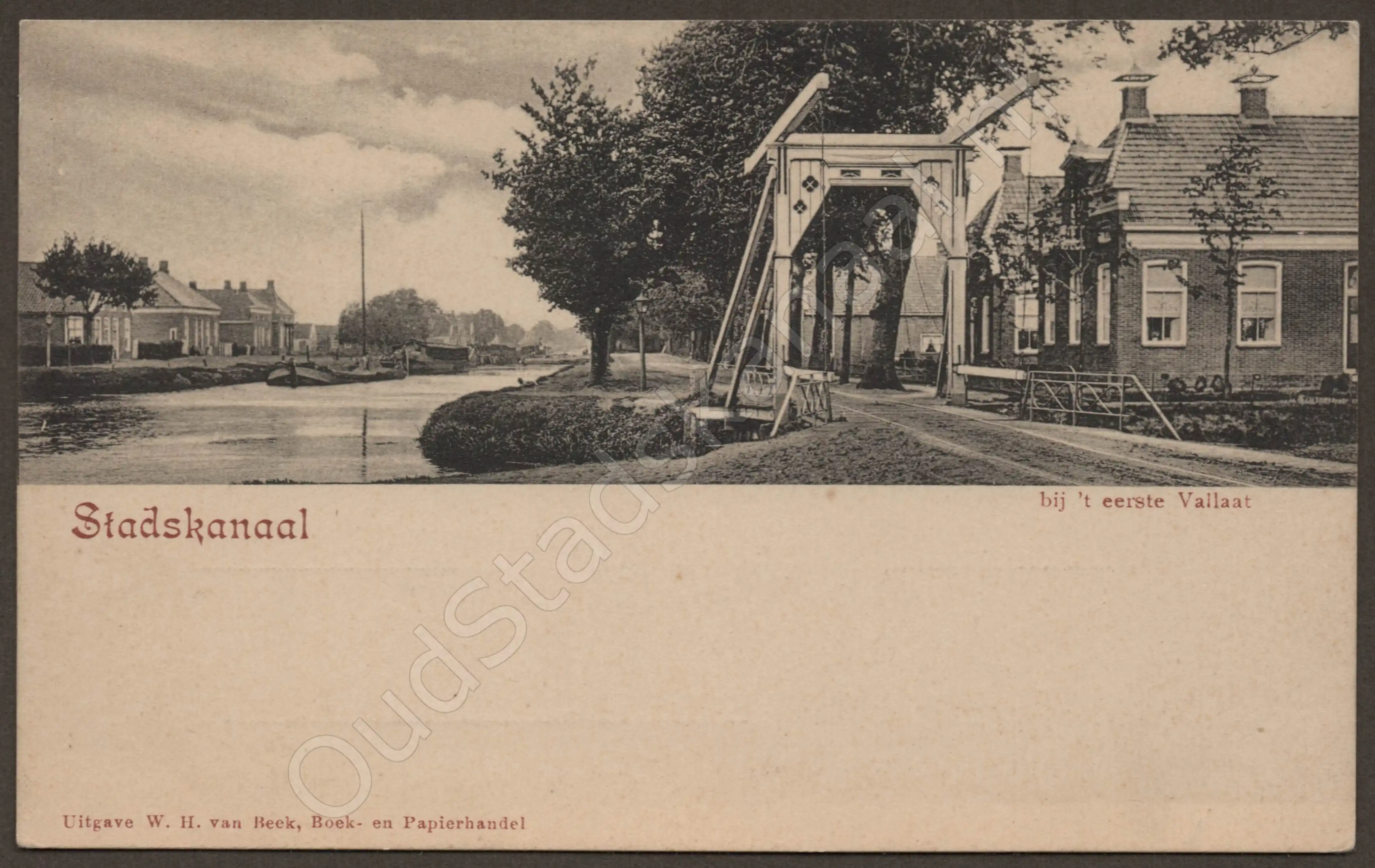 <span id='curid'>2671</span>~Stadskanaal - bij 't eerste Vallaat (&plusmn;1901)