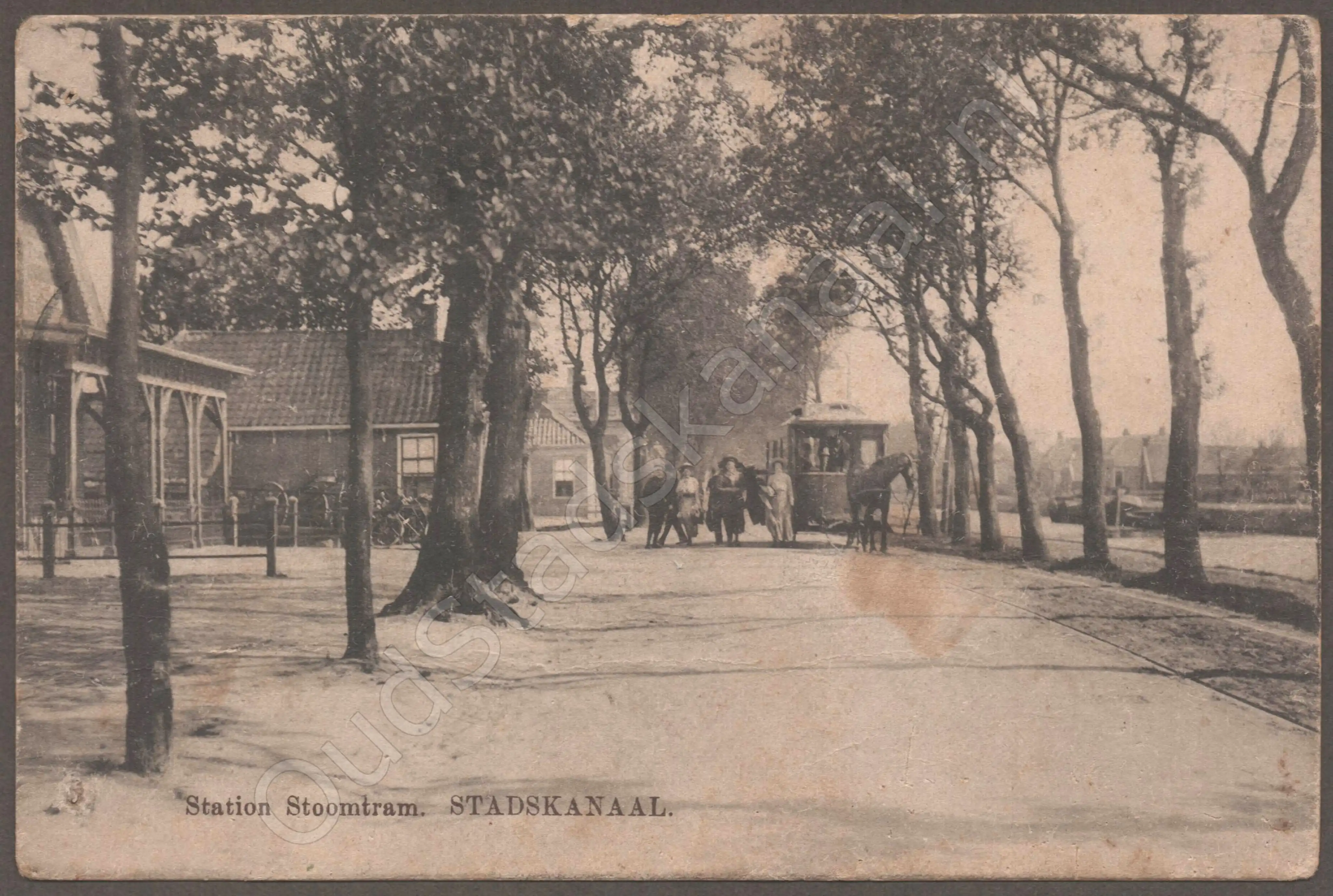 <span id='curid'>3106</span>~Station Stoomtram. STADSKANAAL. (&plusmn;1910)