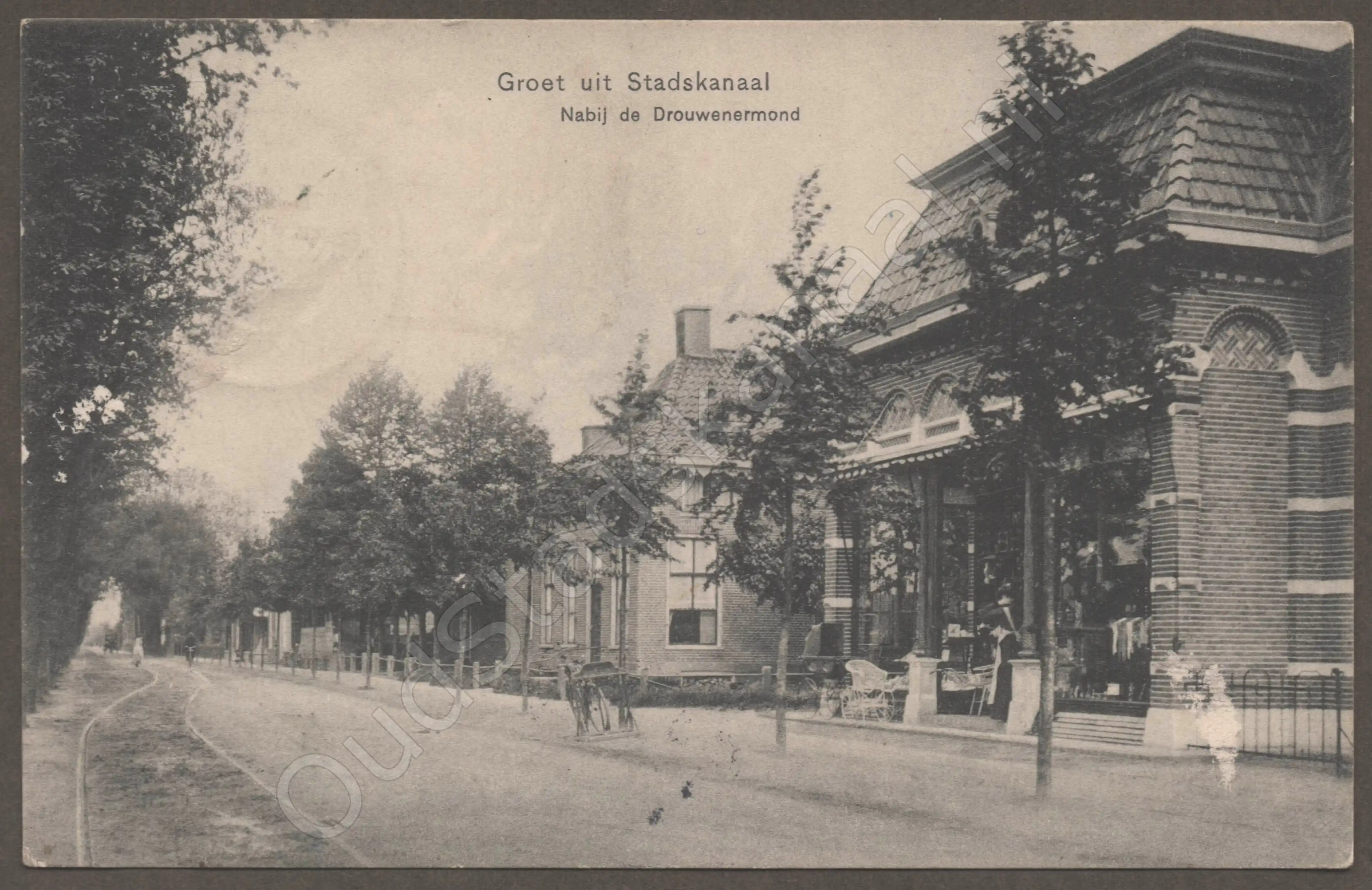 <span id='curid'>3554</span>~Groet uit Stadskanaal - Nabij de Drouwenermond (&plusmn;1908)