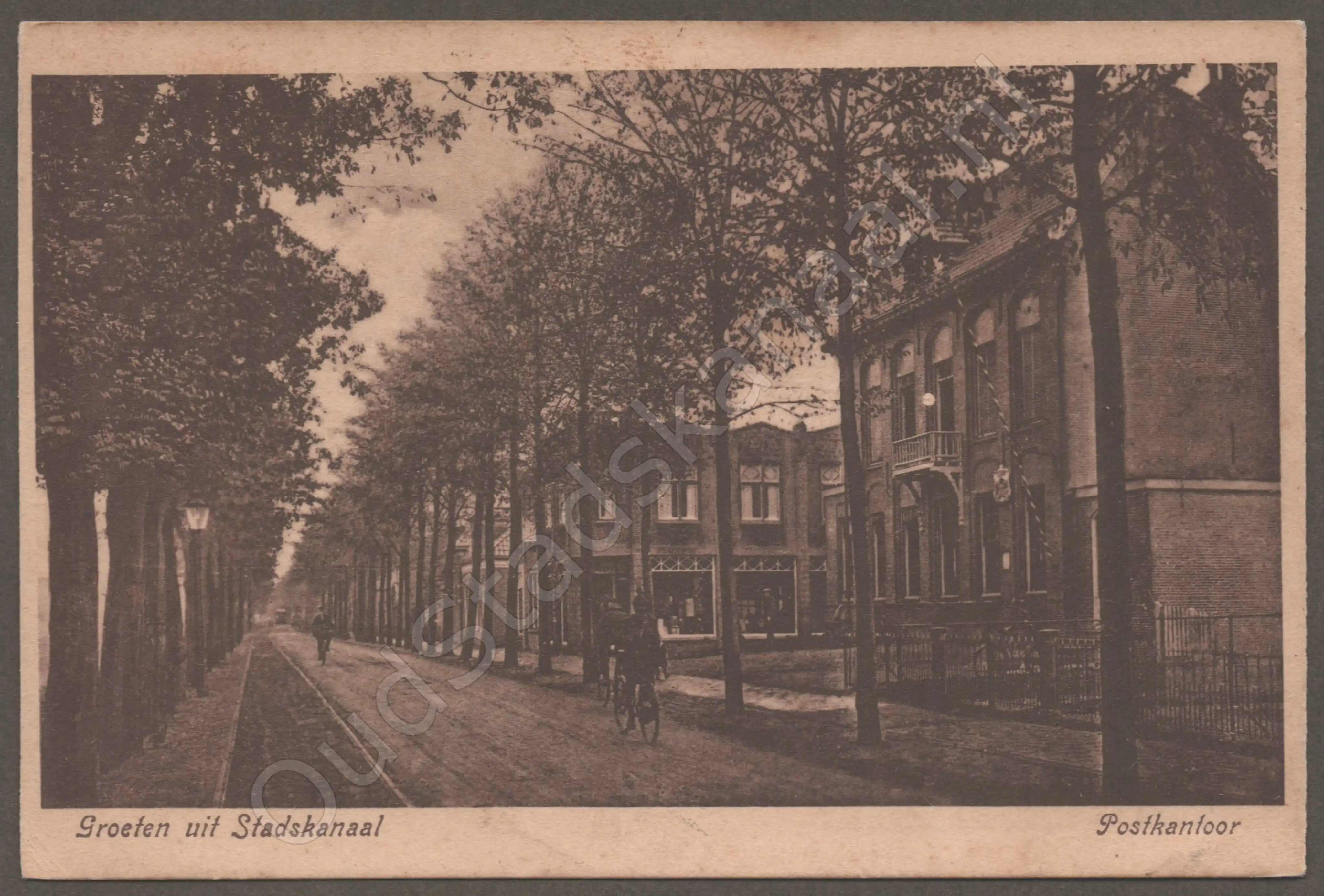 <span id='curid'>3659</span>~Groeten uit Stadskanaal - Postkantoor (&plusmn;1922)