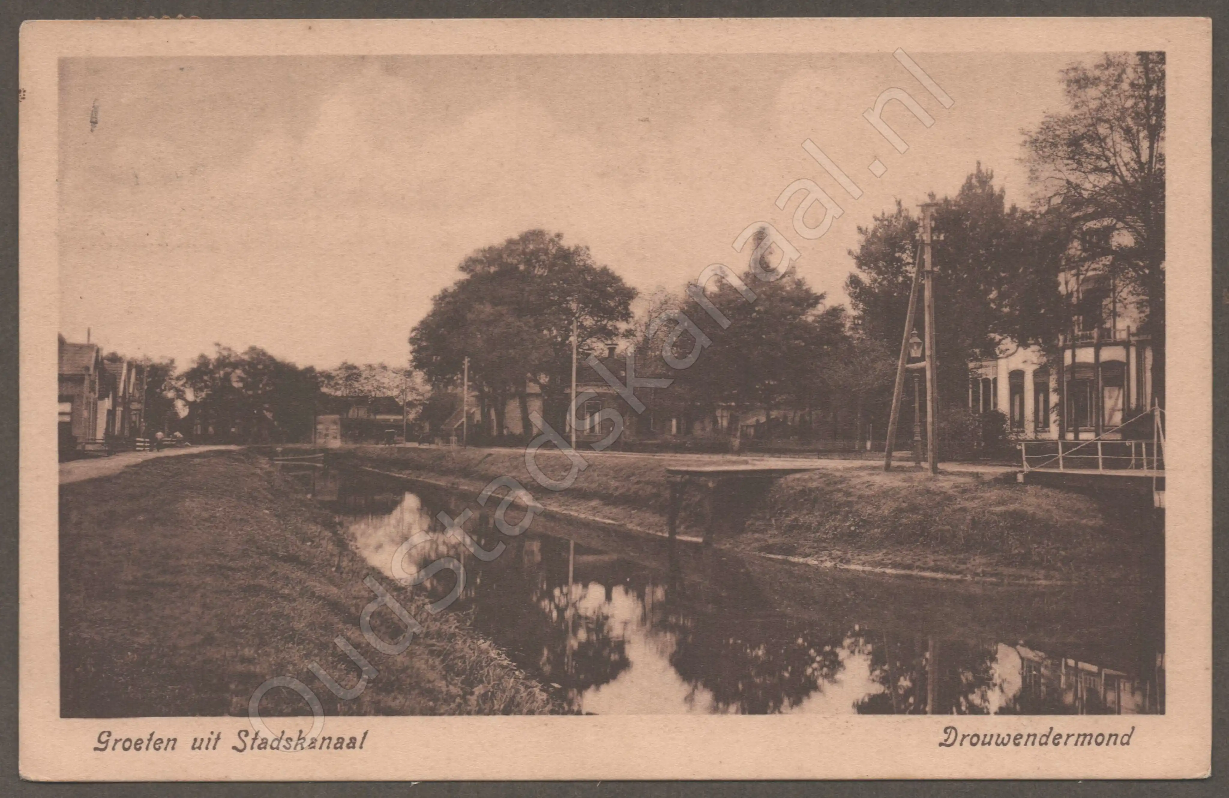<span id='curid'>3673</span>~Groeten uit Stadskanaal - Drouwendermond (&plusmn;1921)
