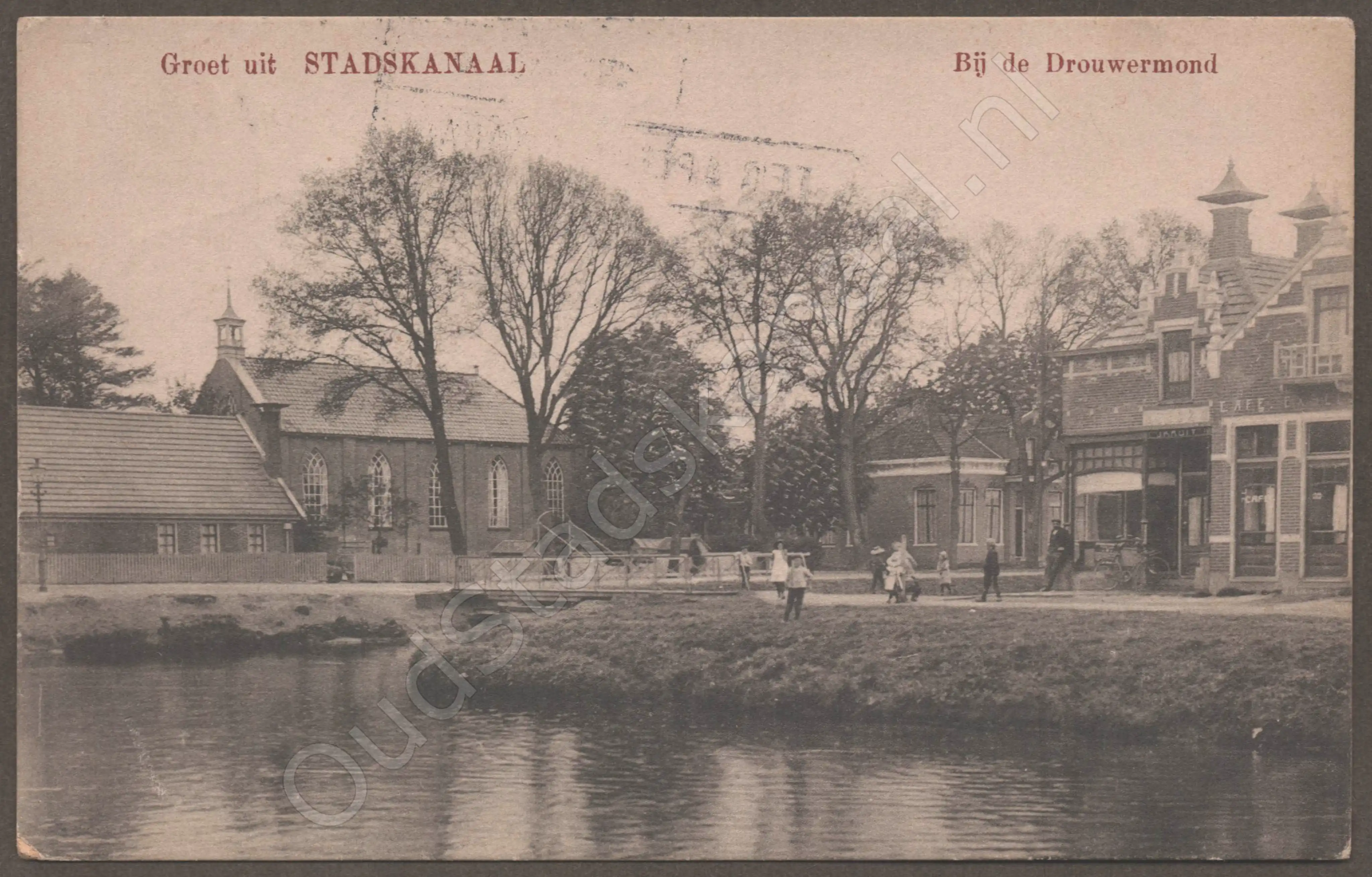 <span id='curid'>5299</span>~Groet uit STADSKANAAL - Bij de Drouwenermond (&plusmn;1915)
