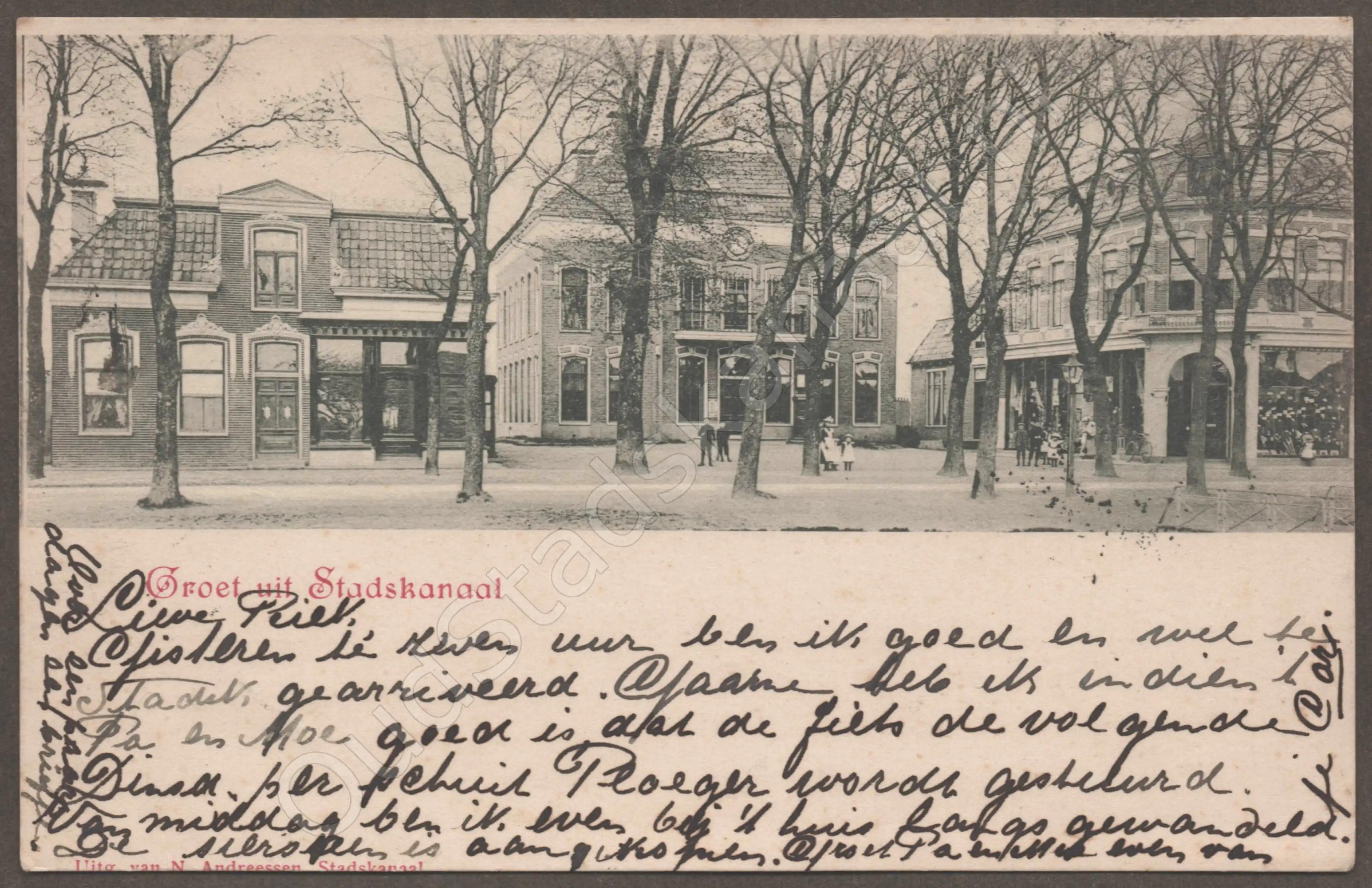 <span id='curid'>6869</span>~Groet uit Stadskanaal (&plusmn;1900)