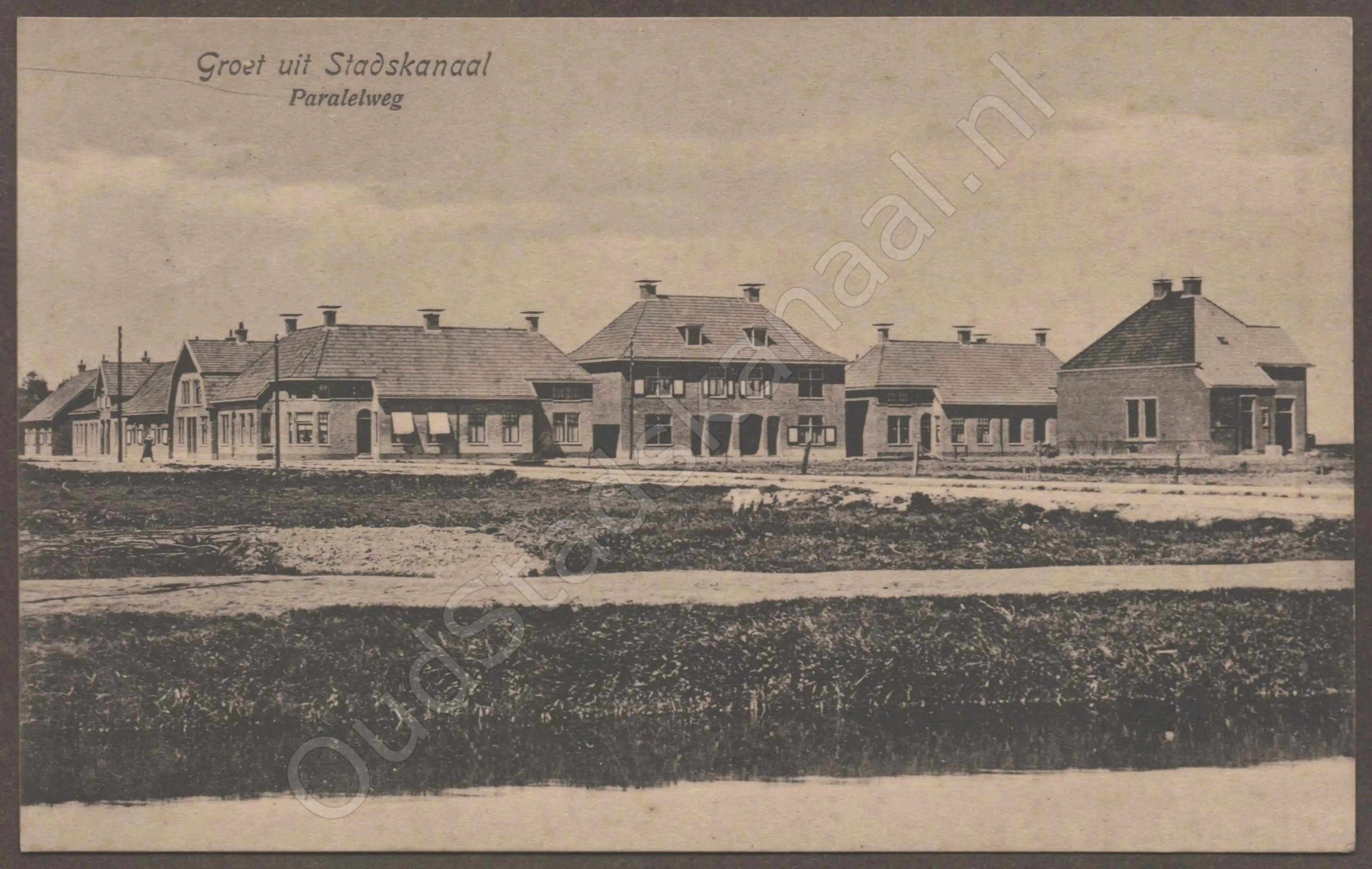 <span id='curid'>7147</span>~Groet uit Stadskanaal - Paralelweg (&plusmn;1915)