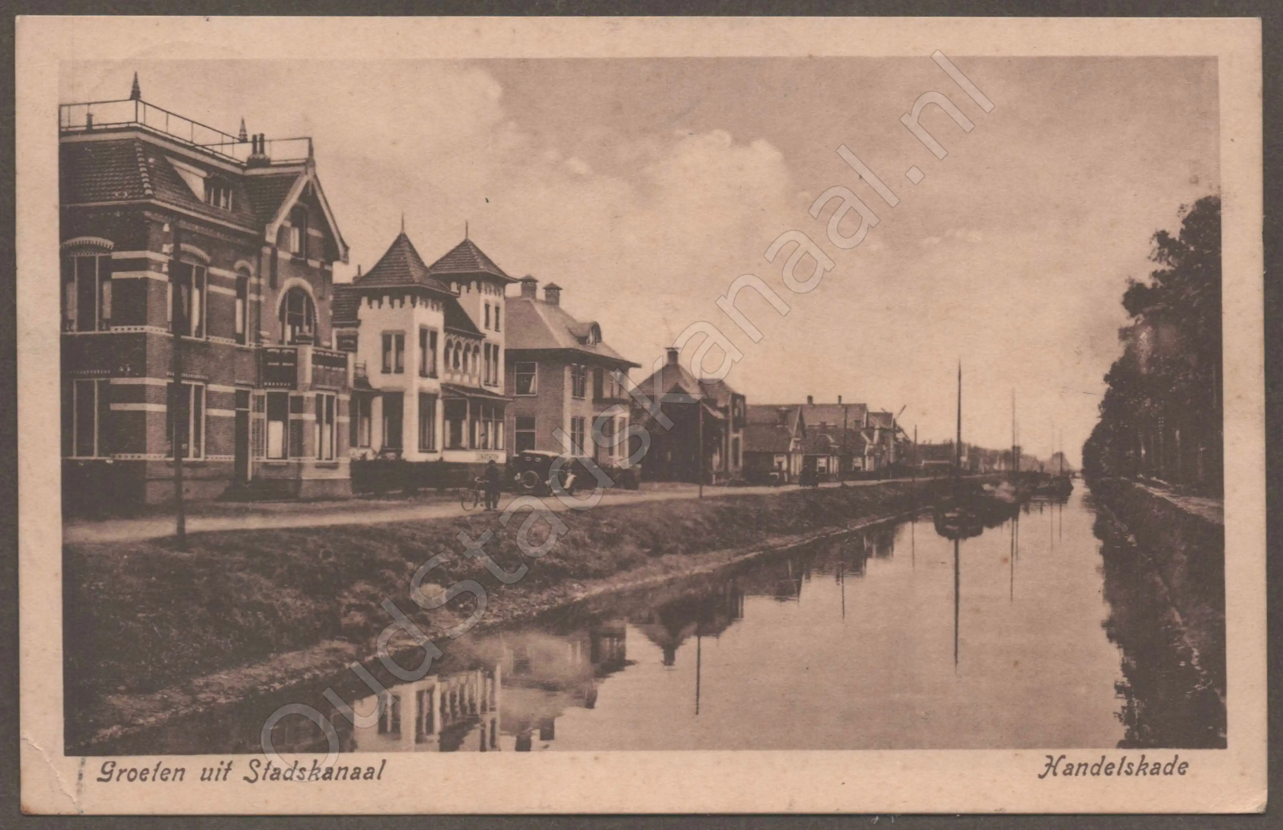 <span id='curid'>7251</span>~Groeten uit Stadskanaal - Handelskade (&plusmn;1925)