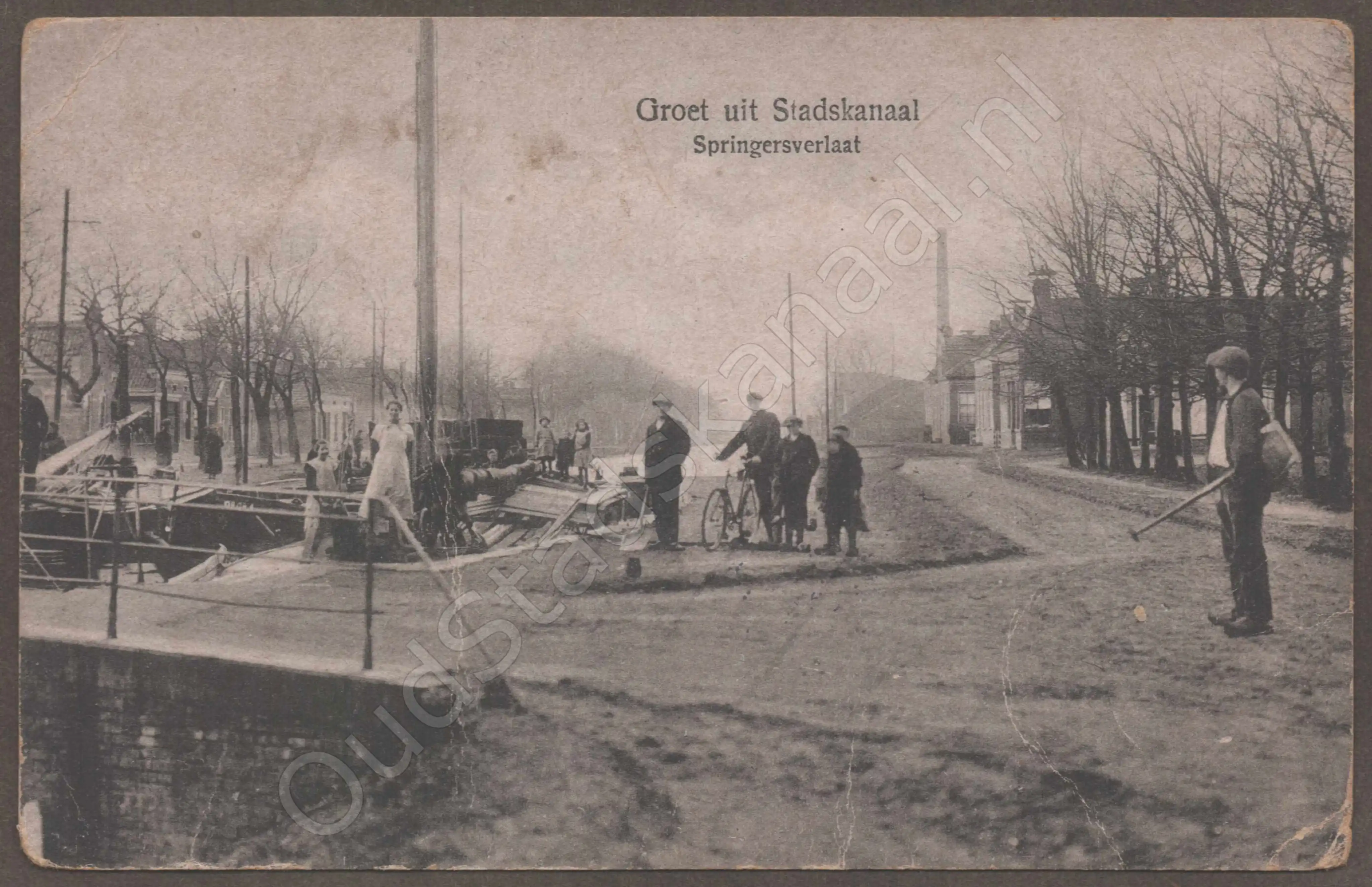 <span id='curid'>7259</span>~Groet uit Stadskanaal - Springersverlaat (&plusmn;1919)