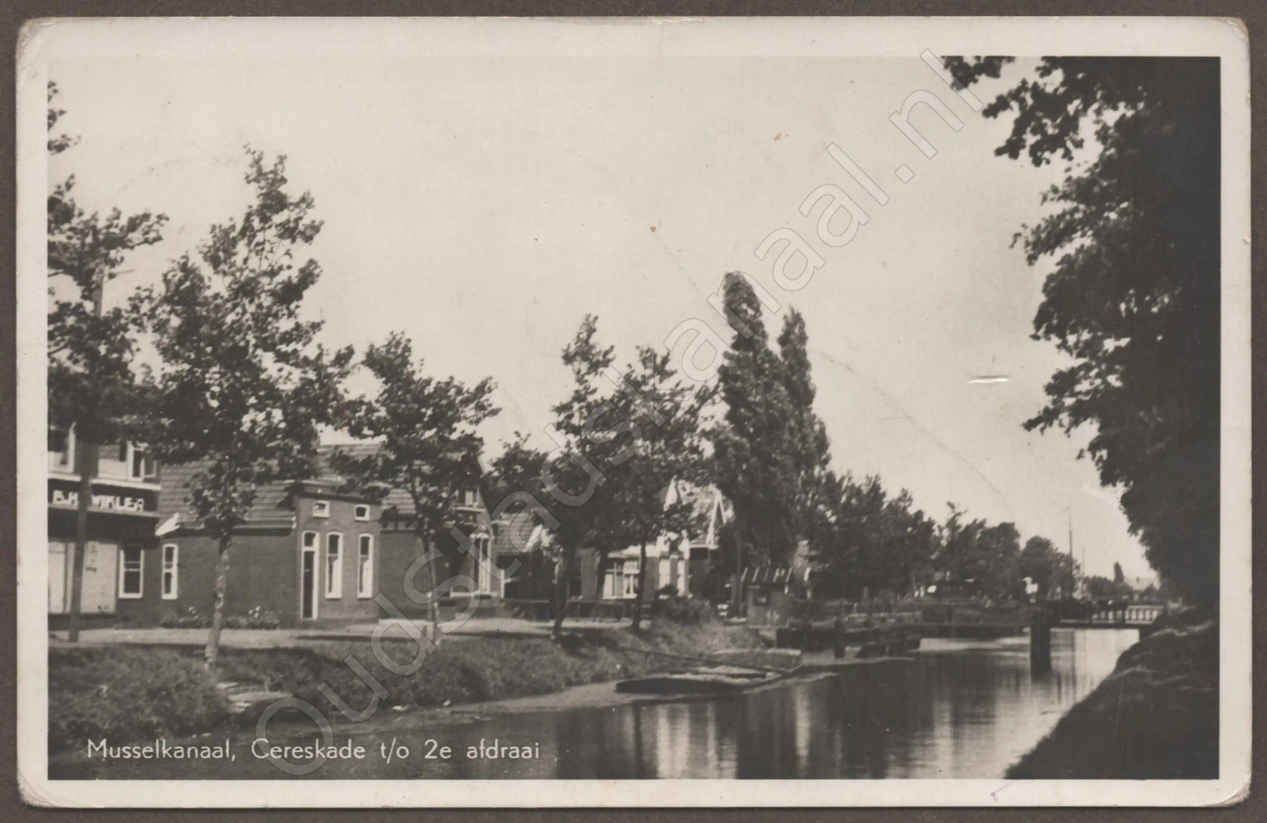 <span id='curid'>7319</span>~Musselkanaal, Cereskade t/o 2e afdraai (&plusmn;1950)