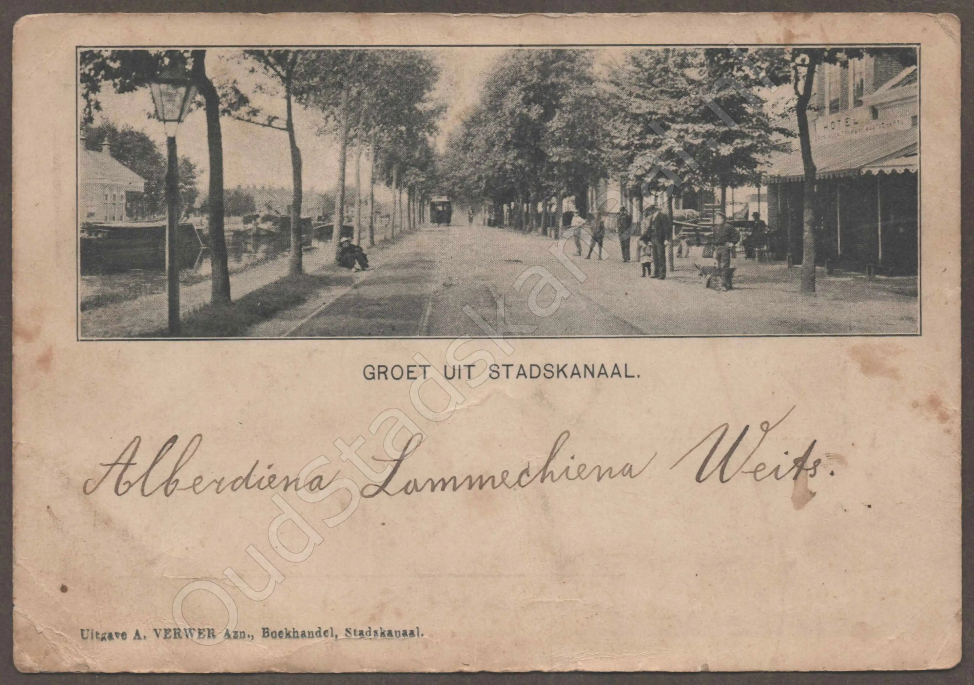 <span id='curid'>7358</span>~GROET UIT STADSKANAAL. (&plusmn;1903)