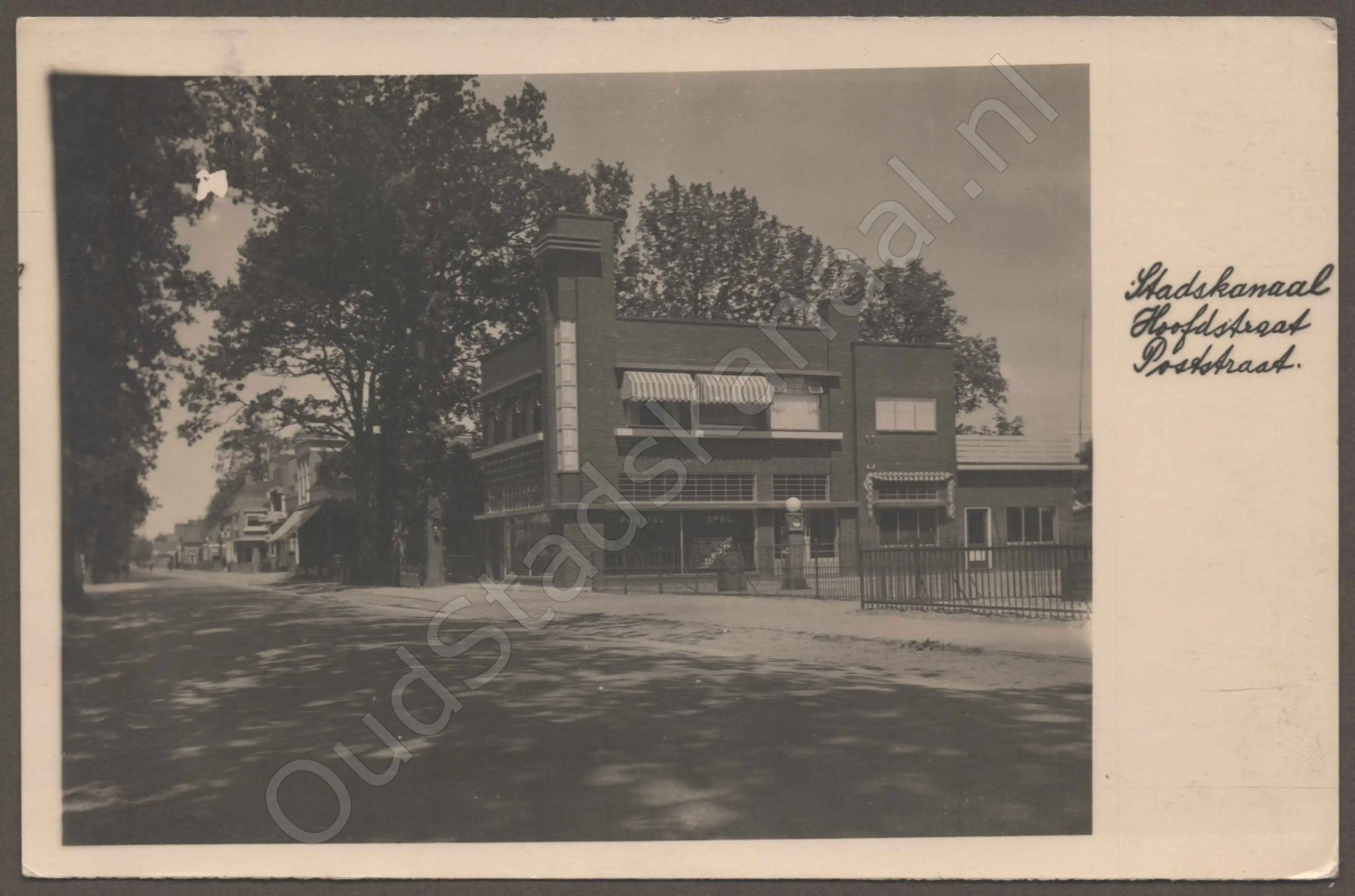<span id='curid'>7513</span>~Stadskanaal - Hoofdstraat - Poststraat (&plusmn;1930)