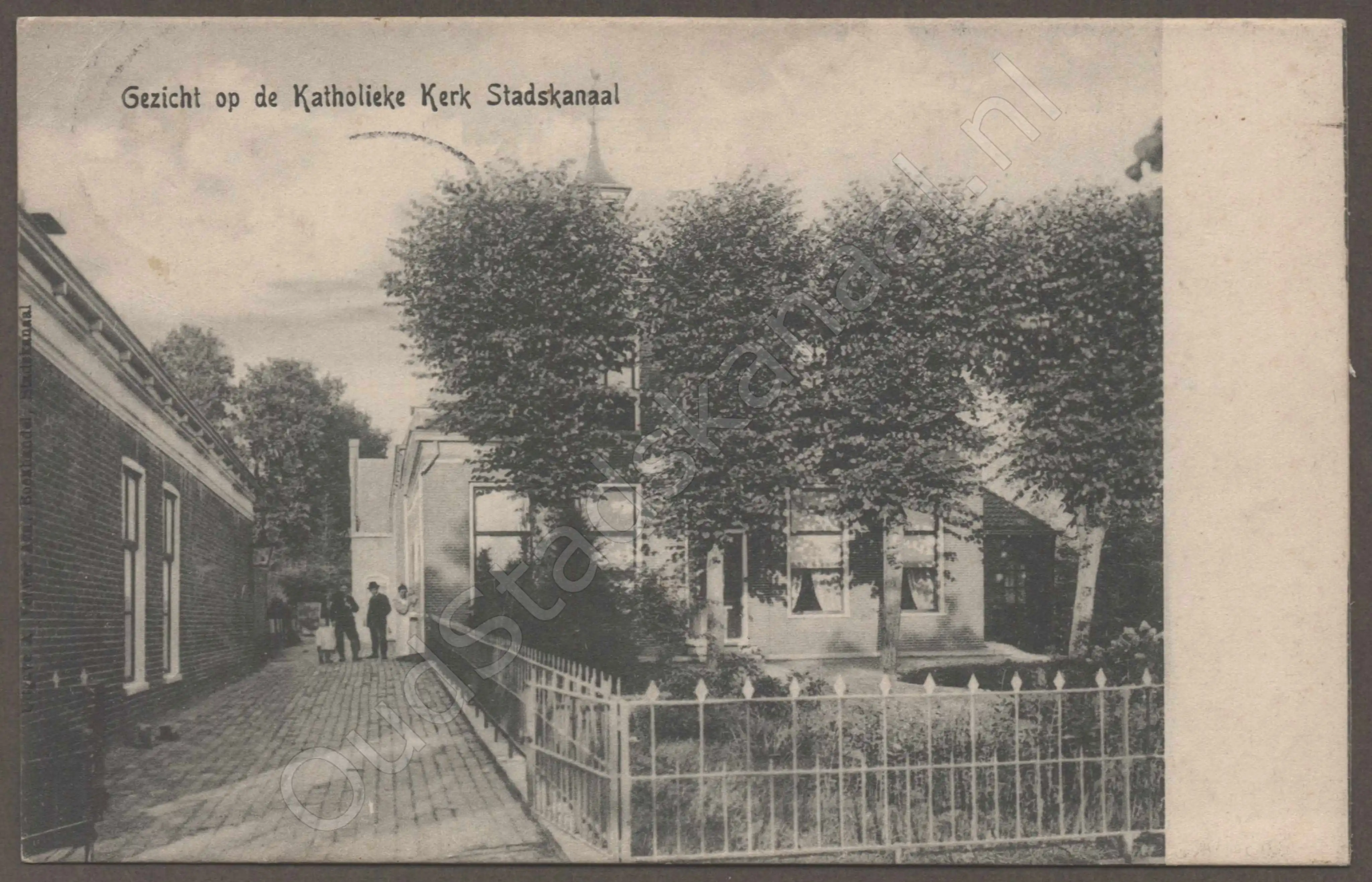 <span id='curid'>7539</span>~Gezicht op de Katholieke Kerk Stadskanaal (&plusmn;1909)