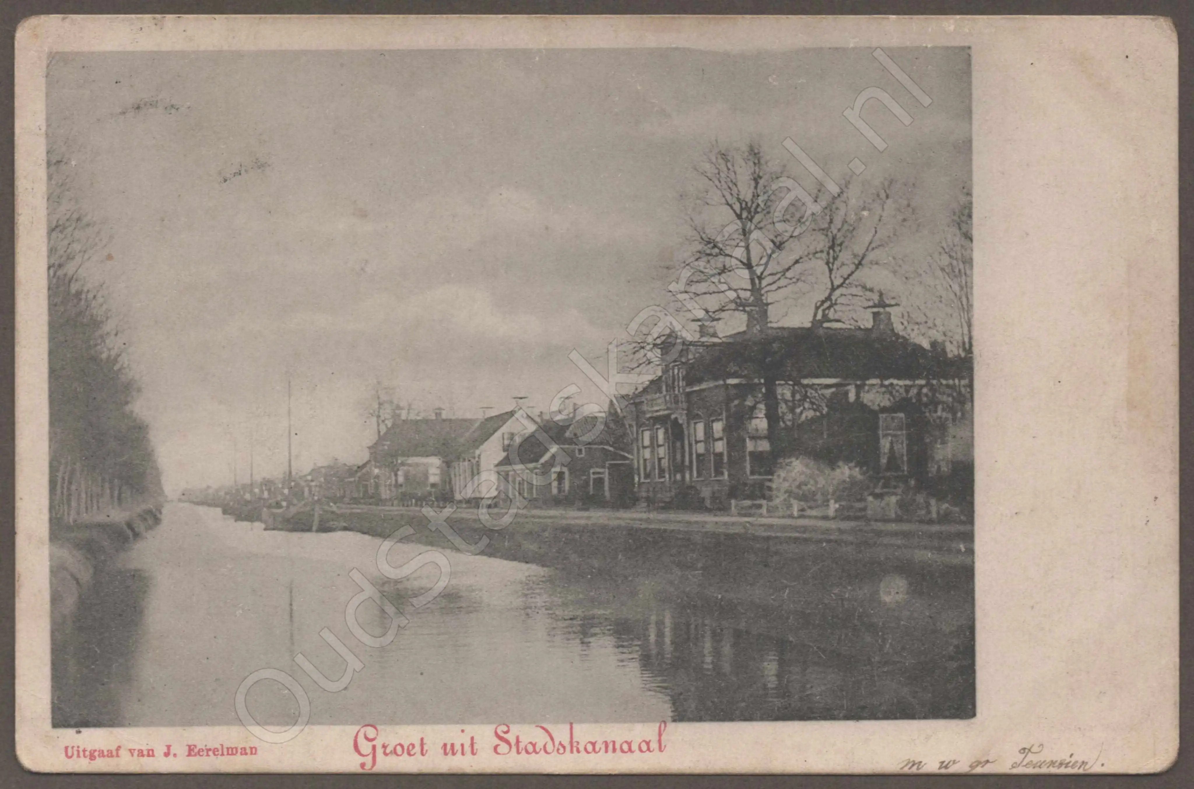 <span id='curid'>7542</span>~Groet uit Stadskanaal (&plusmn;1900)
