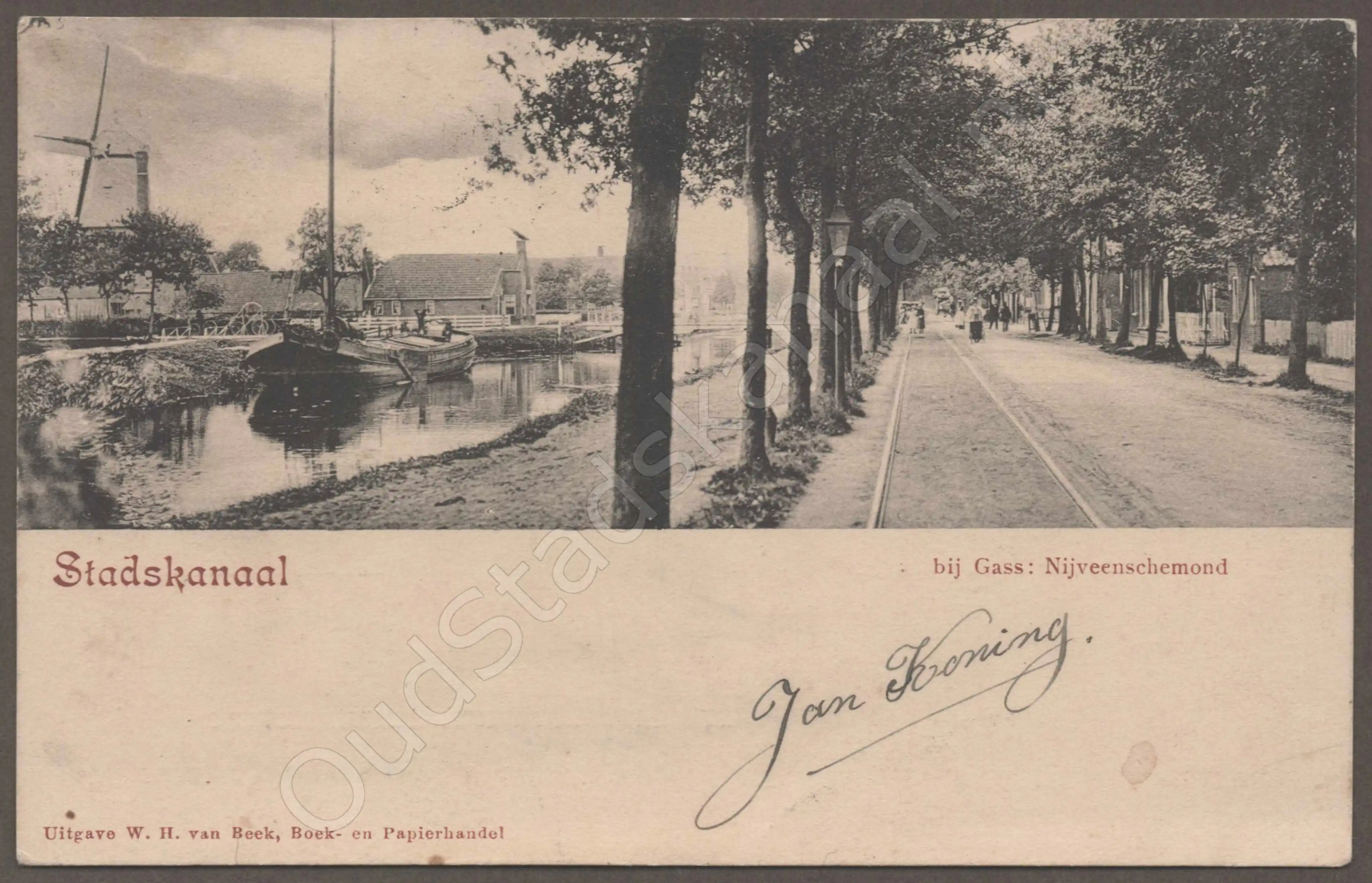 <span id='curid'>7603</span>~Stadskanaal - bij Gass: Nijveenschemond (&plusmn;1902)