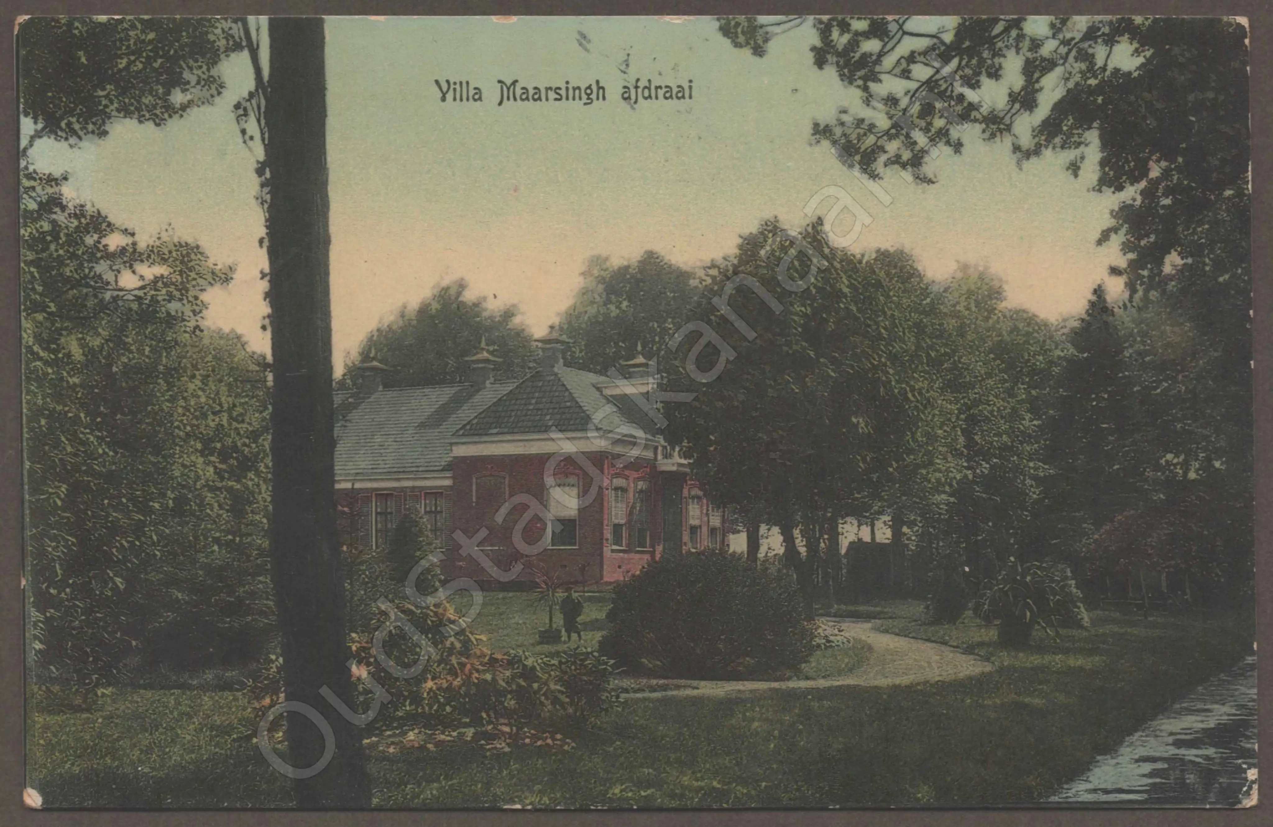 <span id='curid'>7631</span>~Villa Maarsingh afdraai (&plusmn;1908)