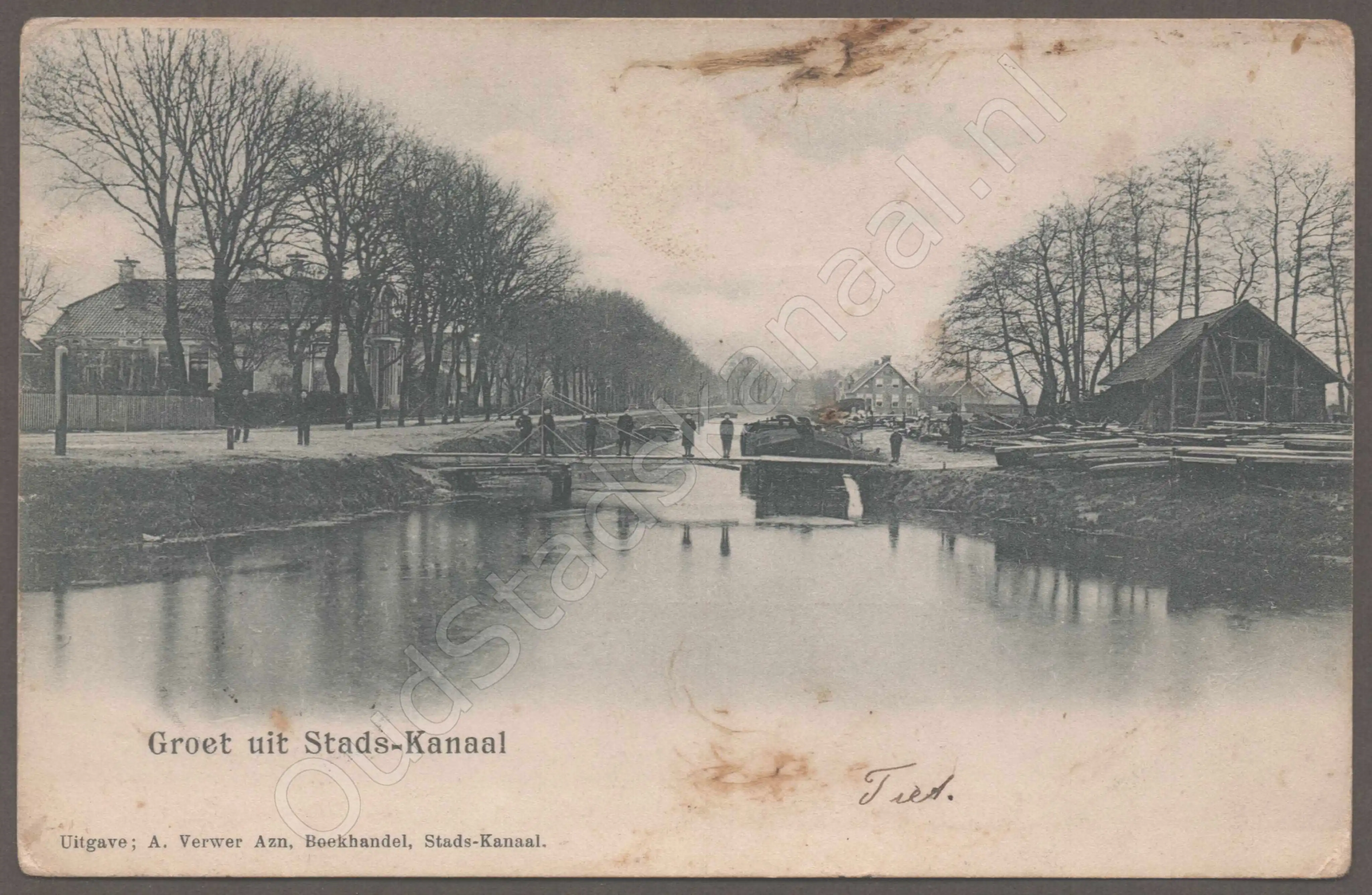 <span id='curid'>7686</span>~Groet uit Stads-kanaal (&plusmn;1903)