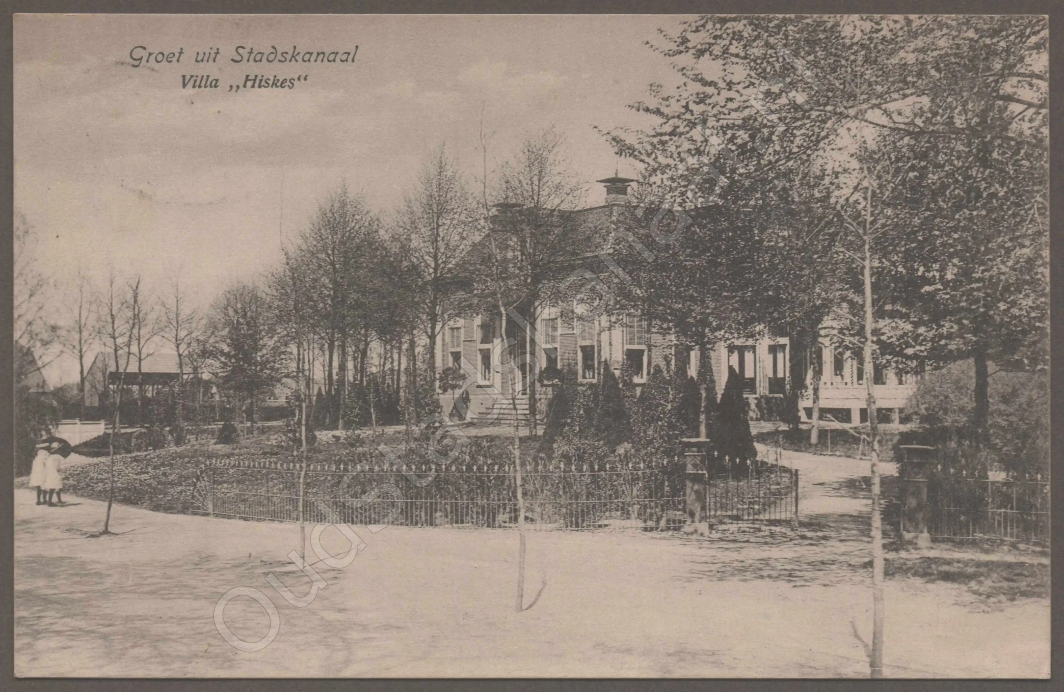 <span id='curid'>7907</span>~Groet uit Stadskanaal - Villa "Hiskes" (&plusmn;1915)