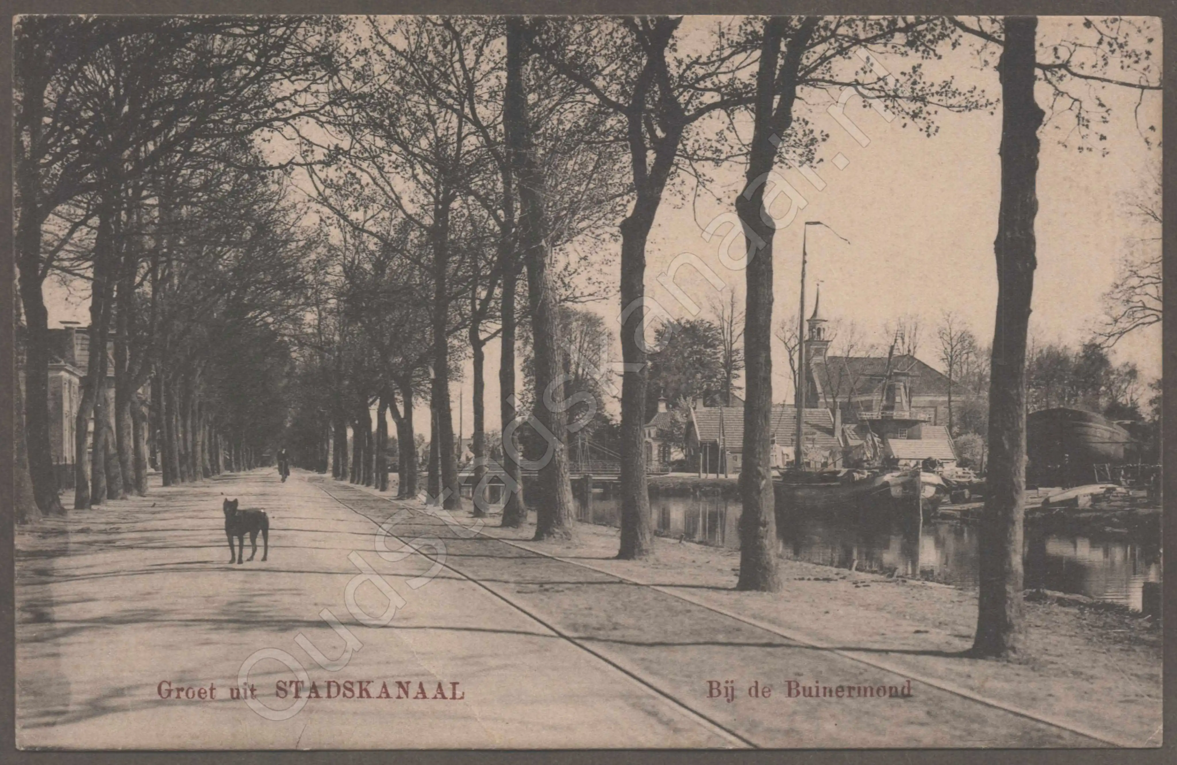 <span id='curid'>8200</span>~Groet uit STADSKANAAL - Bij de Buinermond (&plusmn;1915)