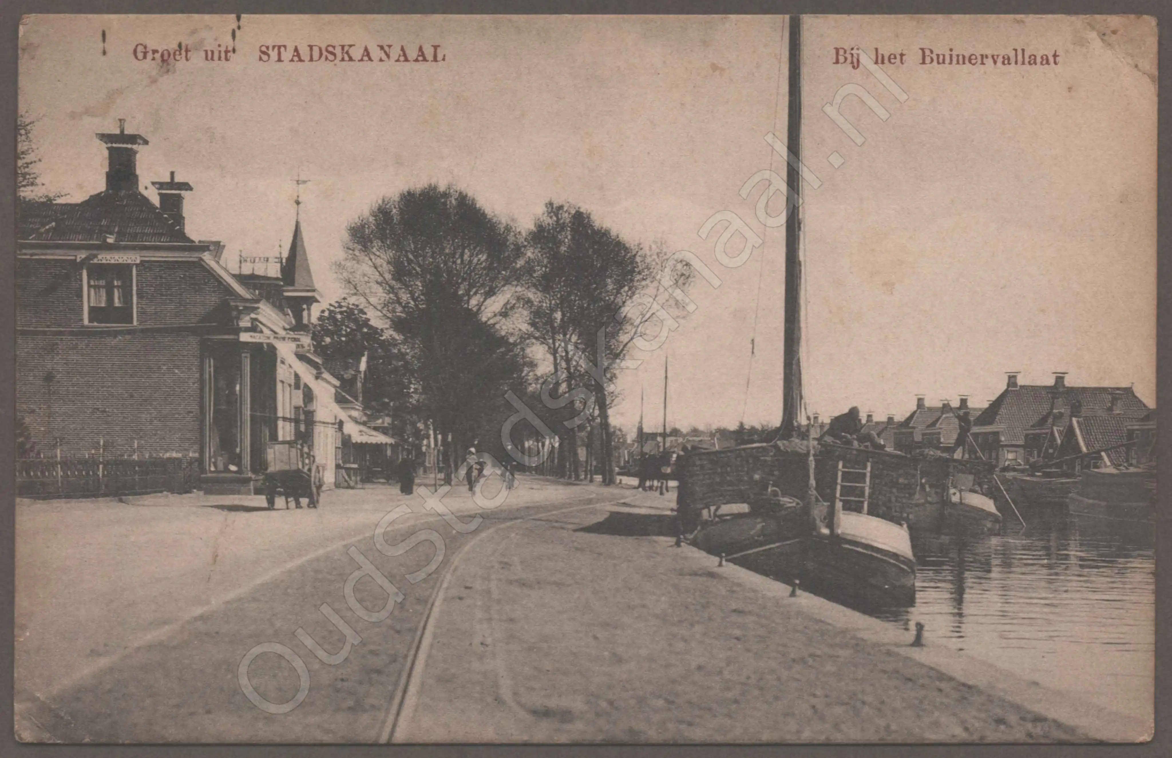 <span id='curid'>8605</span>~Groet uit STADSKANAAL - Bij Het Buinervallaat (&plusmn;1915)