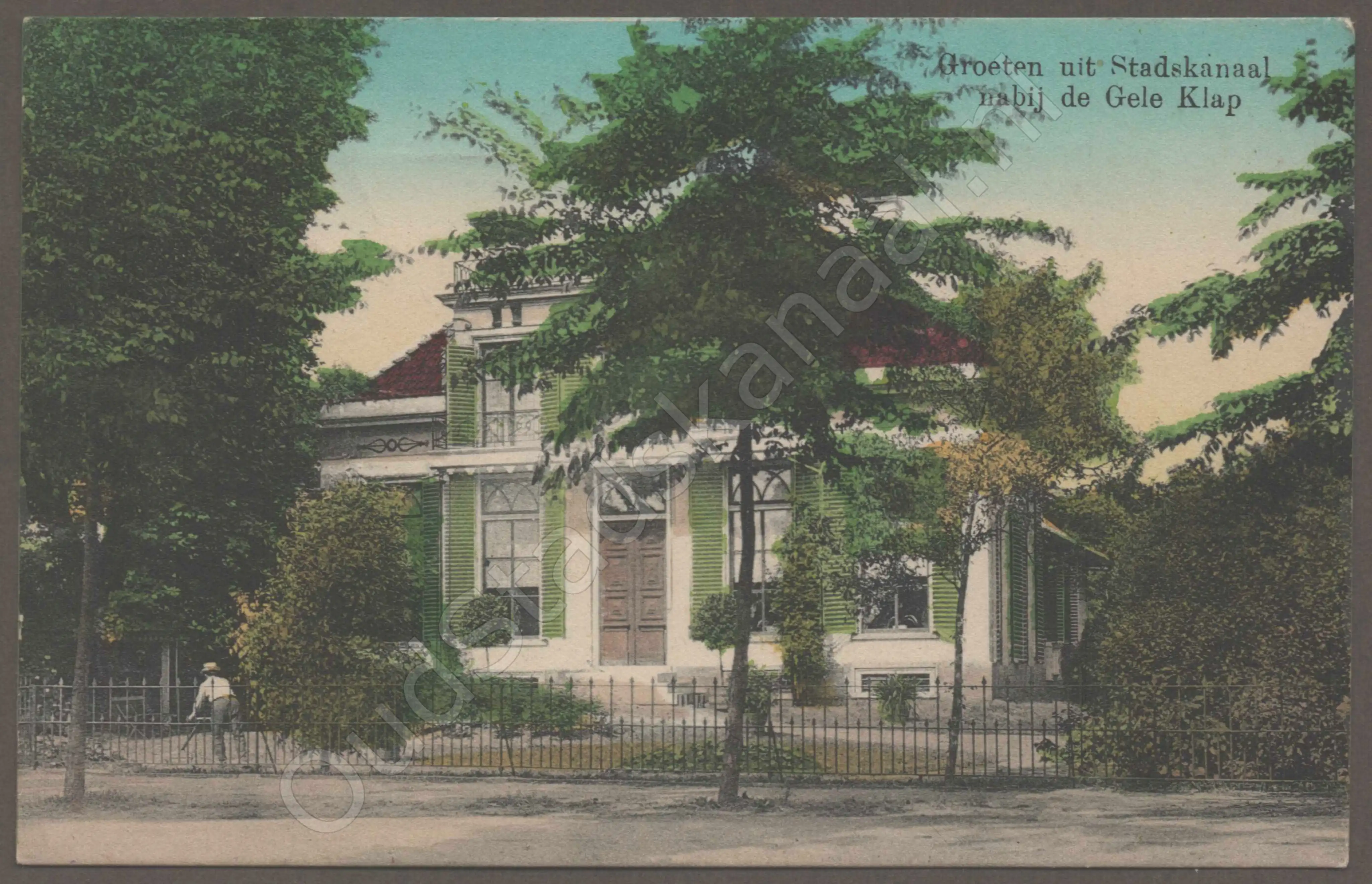 <span id='curid'>8628</span>~Groeten uit Stadskanaal - nabij de Gele Klap (&plusmn;1912)