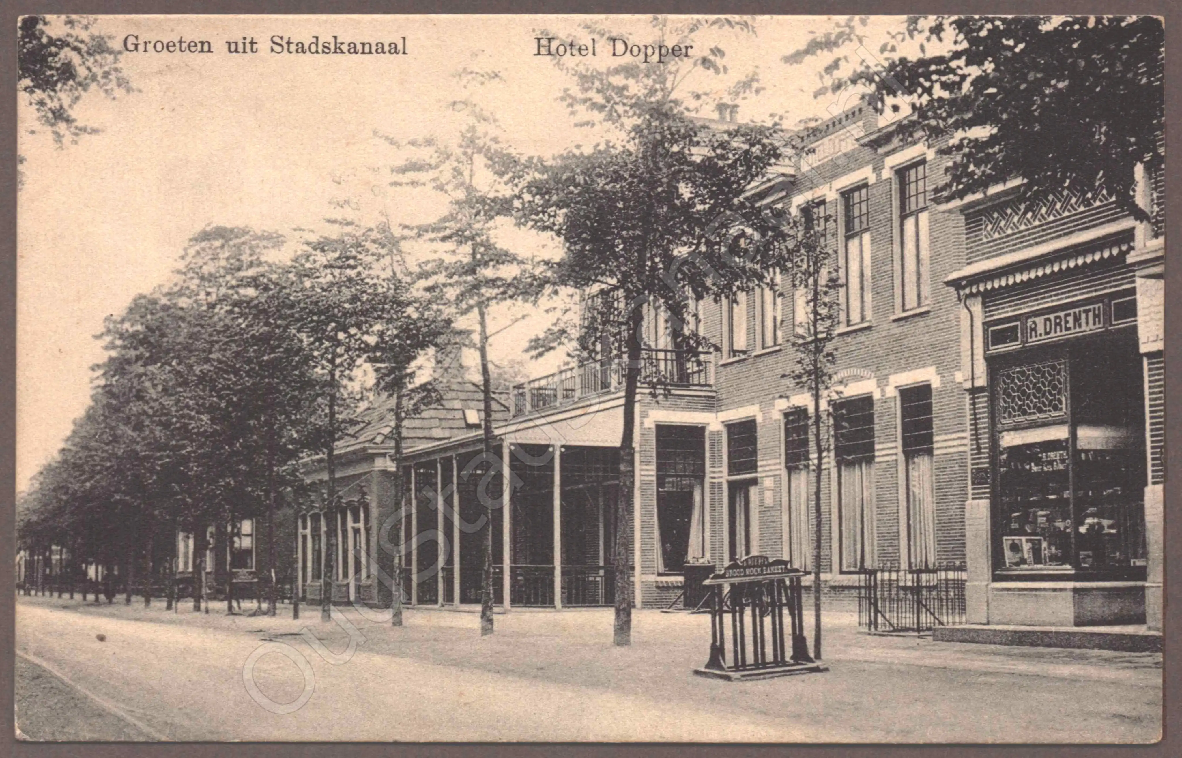 <span id='curid'>8817</span>~Groeten uit Stadskanaal - Hotel Dopper (&plusmn;1912)
