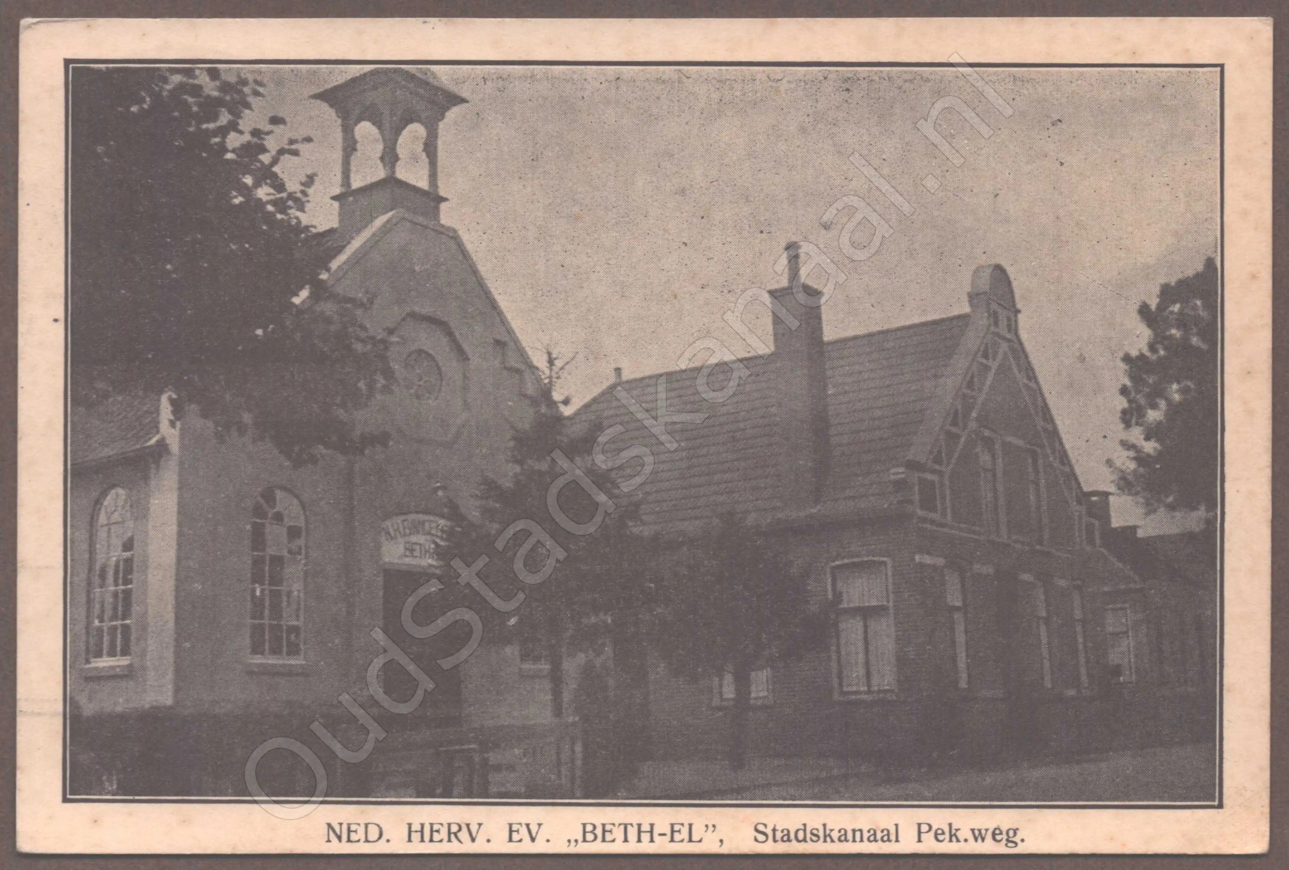 <span id='curid'>8823</span>~NED. HERV. EV. "BETH-EL", Stadskanaal Pek.weg. (&plusmn;1933)